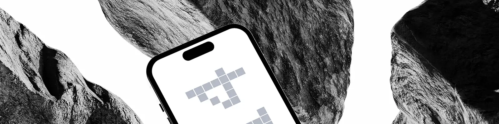 科技风岩石质感背景iPhone14手机作品展示样机贴图psd素材模版Mockup