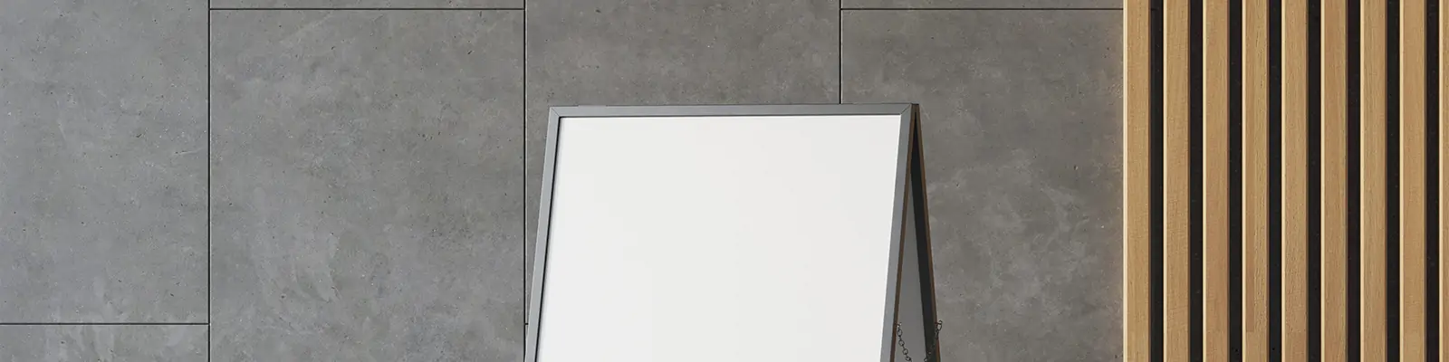 高端商超导视系统指示牌引路牌场景展示样机贴图psd设计素材模板Mockup