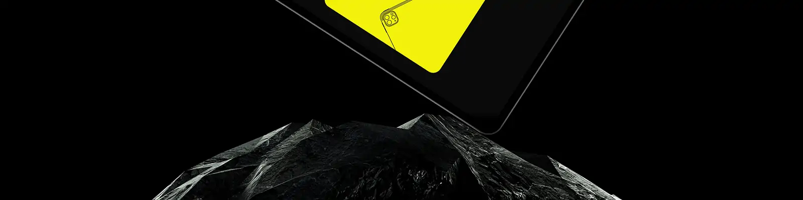 工业黑化风移动设备品牌VI应用屏幕iPad展示贴图样机psd设计素材04Mockup