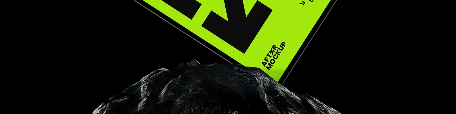 工业黑化风移动设备品牌VI应用屏幕iPad展示贴图样机psd设计素材05Mockup