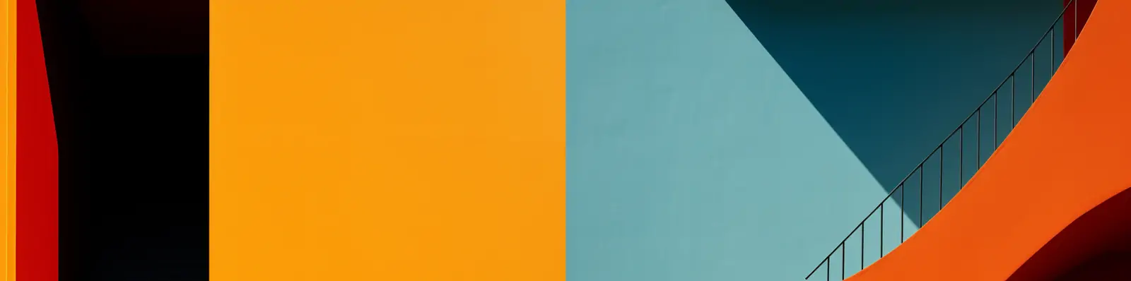 极简主义彩色楼梯建筑空间曲线光影人物艺术摄影照片海报midjourney关键词咒语分享