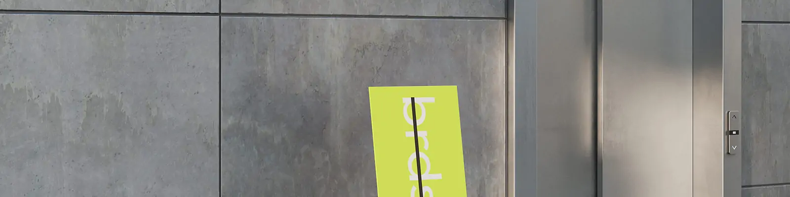 高端商超导视系统指示牌引路牌场景展示样机贴图psd设计素材模板Mockup