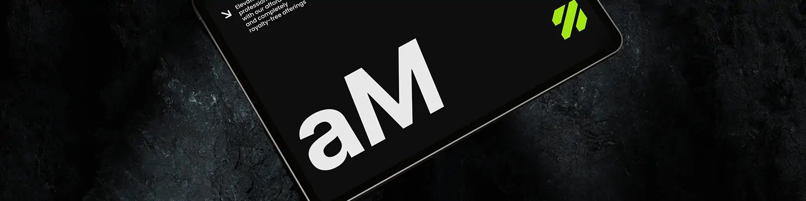 工业黑化风移动设备品牌VI应用屏幕iPad展示贴图样机psd设计素材07Mockup