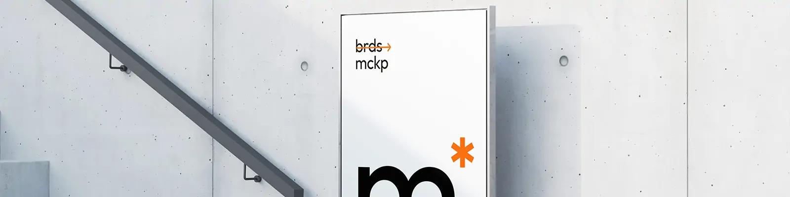 高端商超导视系统指示牌引路牌场景展示样机贴图psd设计素材模板Mockup