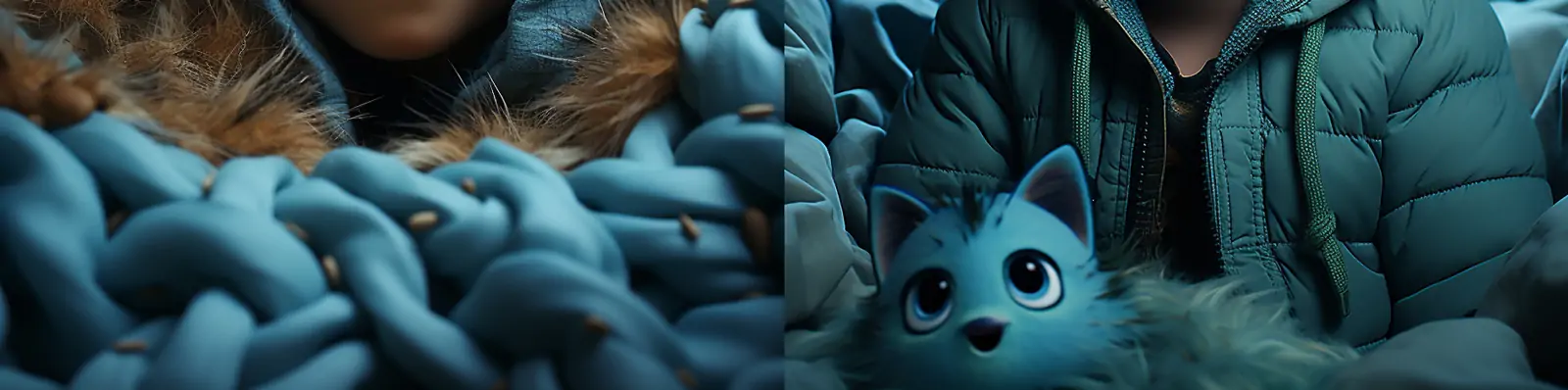 逼真可爱婴儿宝宝蓝色大眼睛微笑皮克斯人物艺术摄影海报midjourney关键词咒语