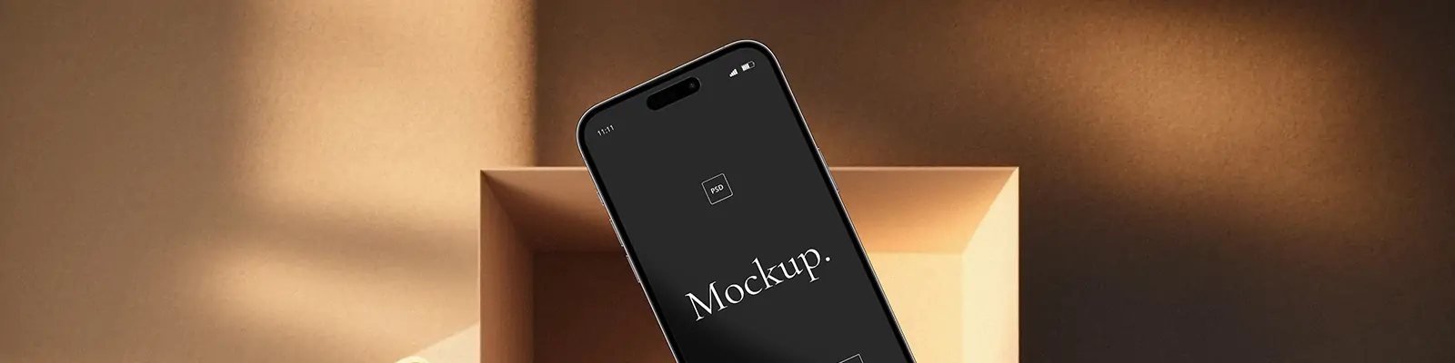 iPhone14 pro苹果手机移动设备UI页面展示场景贴图样机psd素材模板Mockup