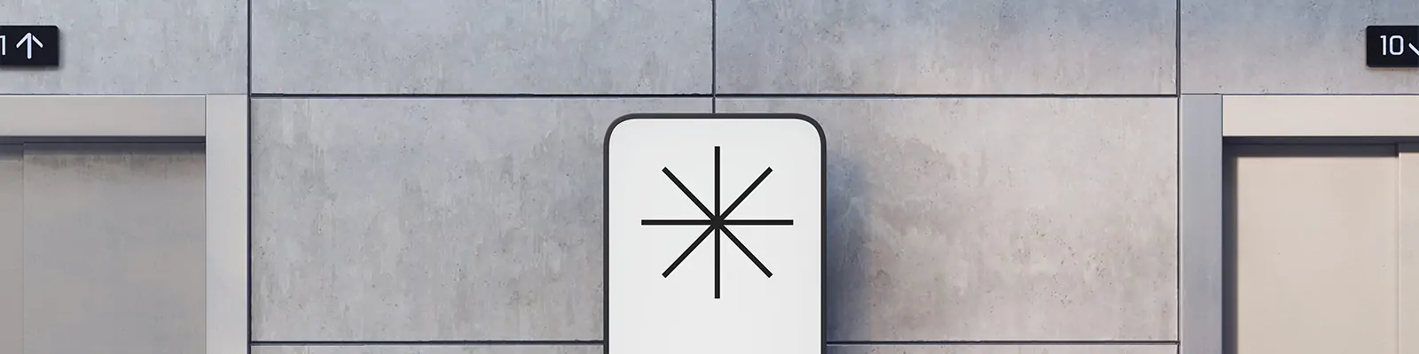 高端商超导视系统指示牌引路牌场景展示样机贴图psd设计素材模板Mockup