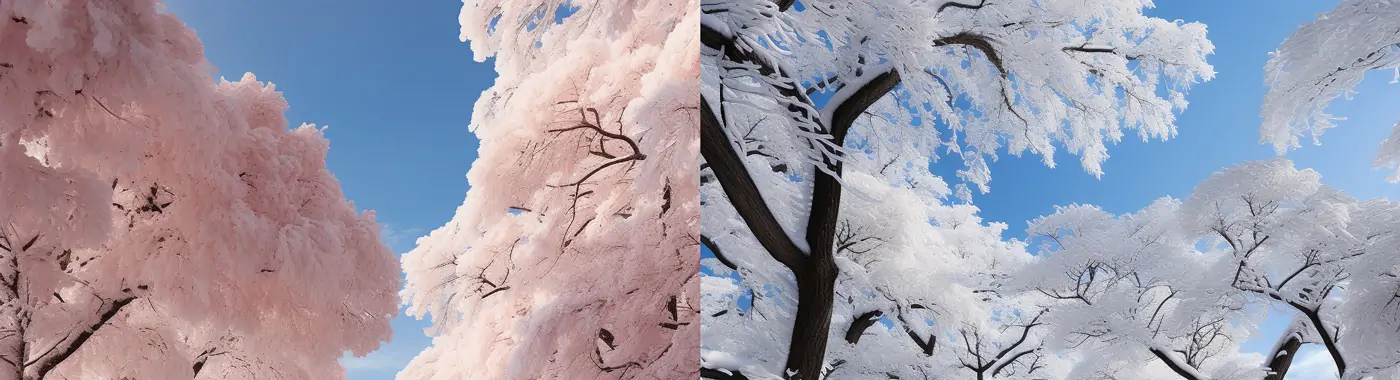 大东北冬季冬天雪景冰天雪地场景Midjourney关键词咒语分享