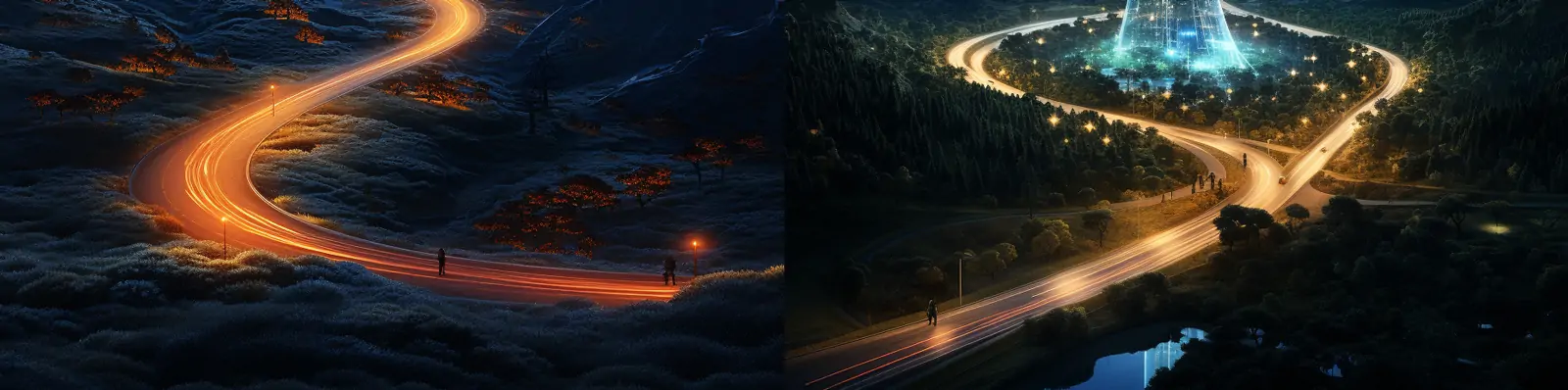 未来全息三维光效地图midjourney关键词咒语