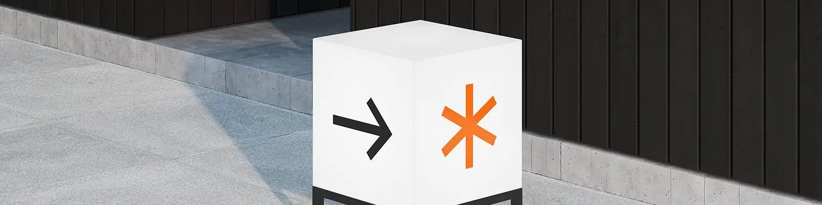 高端商超导视系统指示牌引路牌场景展示样机贴图psd设计素材模板Mockup