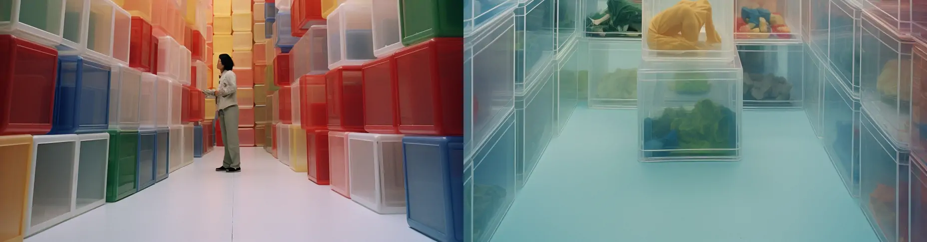 创意超大塑料盒场景midjourney关键词咒语