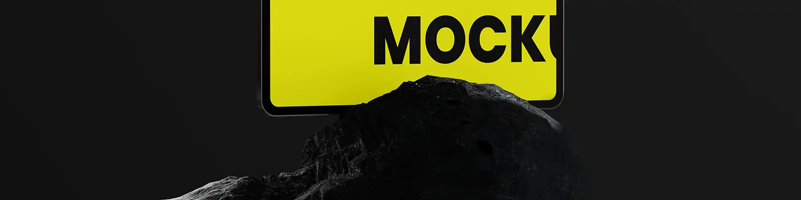 工业黑化风移动设备品牌VI应用屏幕iPad展示贴图样机psd设计素材15Mockup