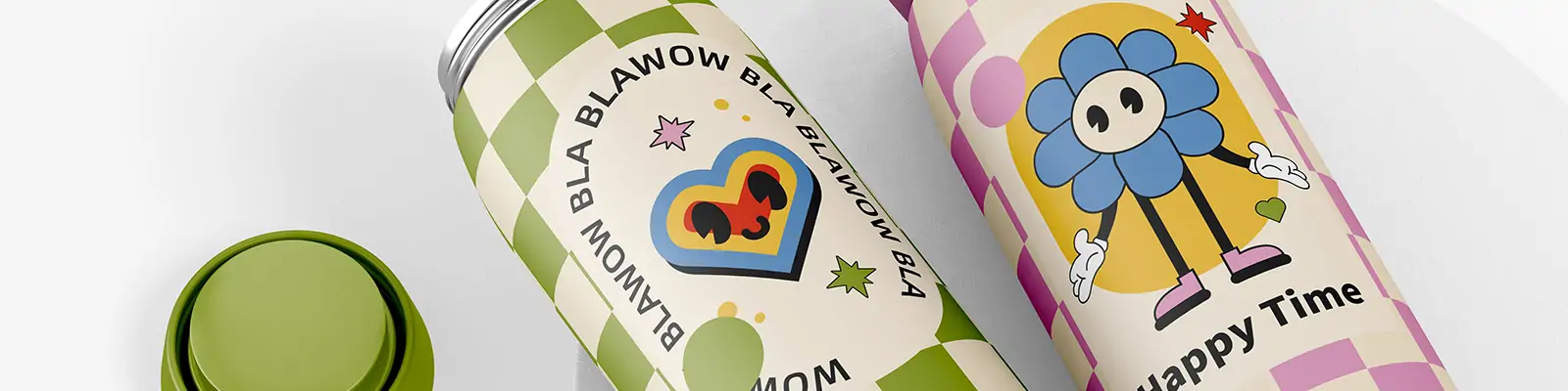 金属保温杯保温瓶水杯印花展示样机贴图psd设计素材模版Mockup