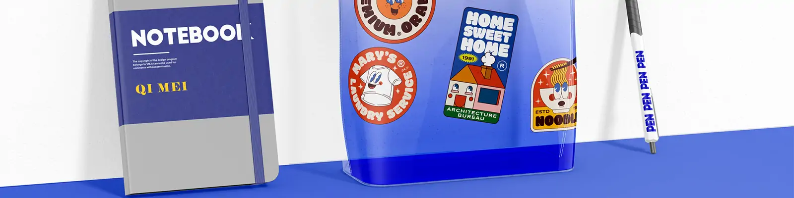 时尚潮流透明塑料pvc手提袋购物包品牌包装VI样机贴图psd素材模版Mockup