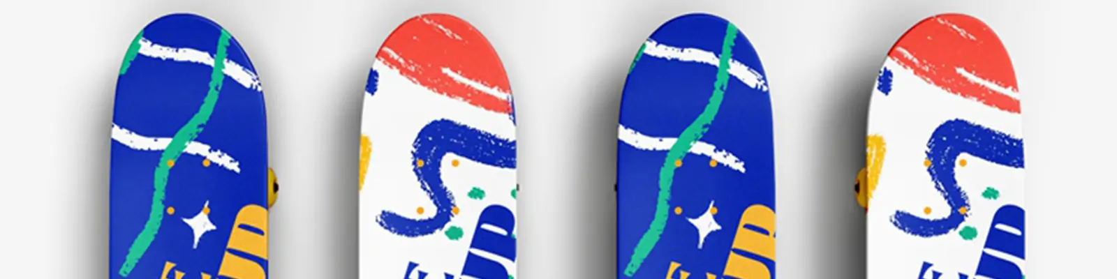 时尚潮流户外运动滑板图案品牌VI效果展示样机贴图psd设计素材Mockup