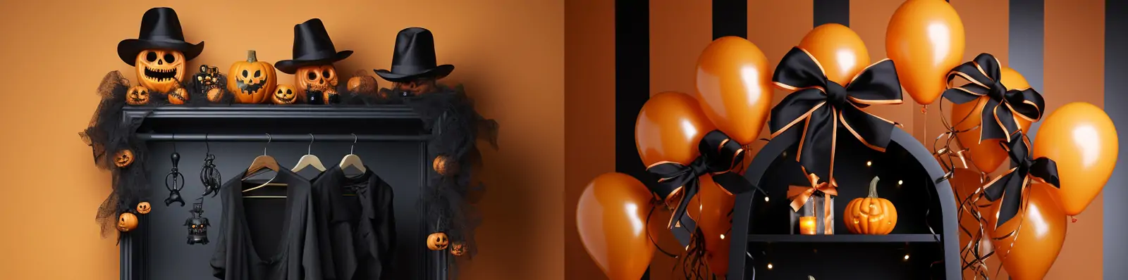 创意万圣节南瓜灯礼物礼盒展台主题场景产品摄影广告海报midjourney关键词咒语分享