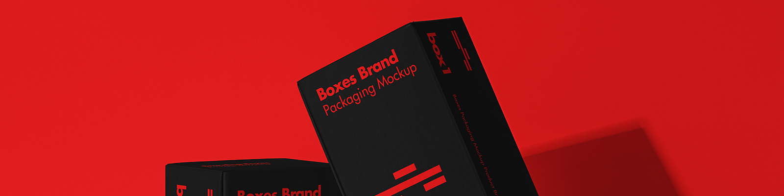 高端瓦楞纸箱天地盖鞋盒包装纸盒VI展示贴图样机psd设计素材模版Mockup