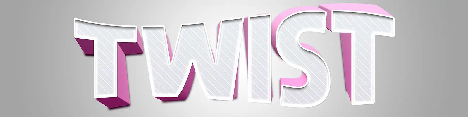 创意摇摆扭曲文字英文特效展示样机贴图psd分层设计素材模版Mockup