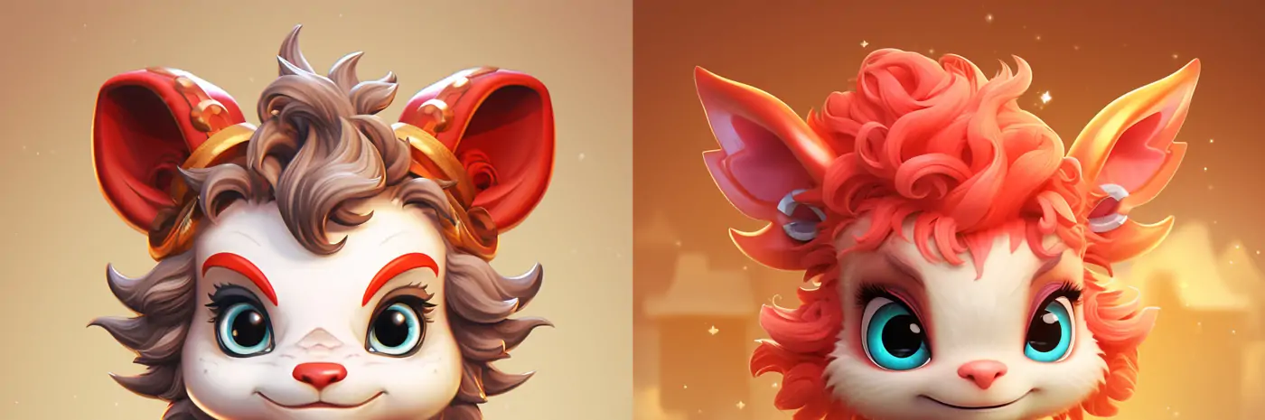 2024龙年春节元旦吉祥物可爱动物龙立体玩具模型midjourney关键词咒语