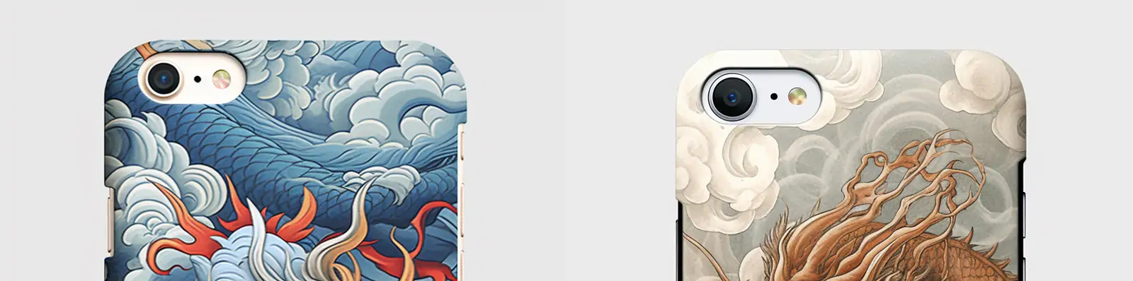 2024中国风龙年手机壳花纹图案背景midjourney关键词咒语分享