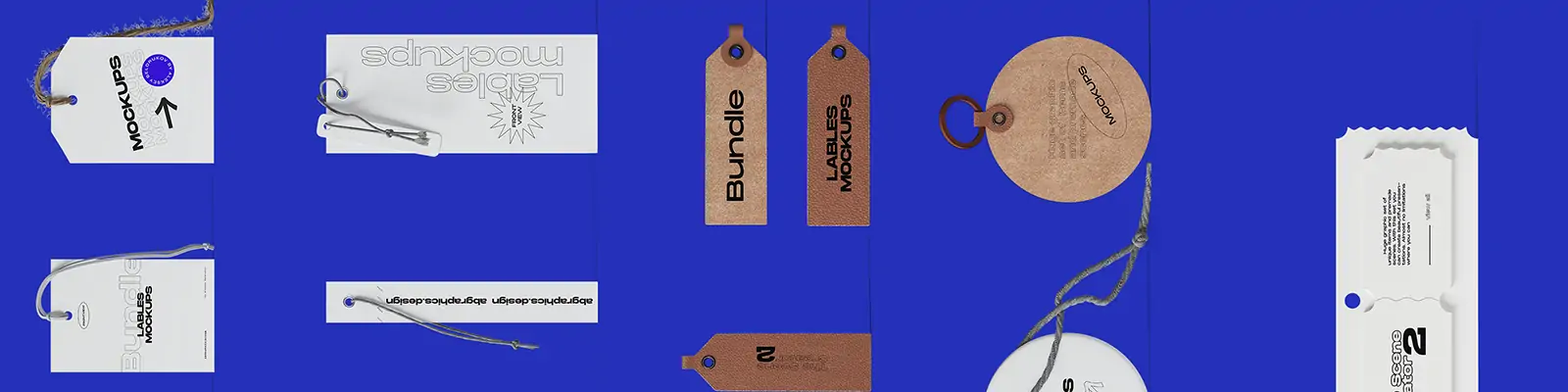 潮流品牌服装品牌吊牌标签VI标志logo提案展示样机贴图素材模版Mockup