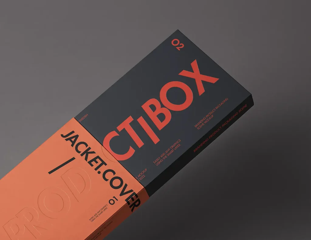 高端食品保健品抽拉式包装纸盒VI展示贴图样机psd设计素材模版Mockup-Ai宇宙吧-