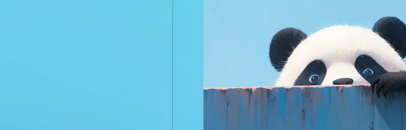 可爱熊猫宝宝桌面手机壁纸Midjourney关键词提示词咒语