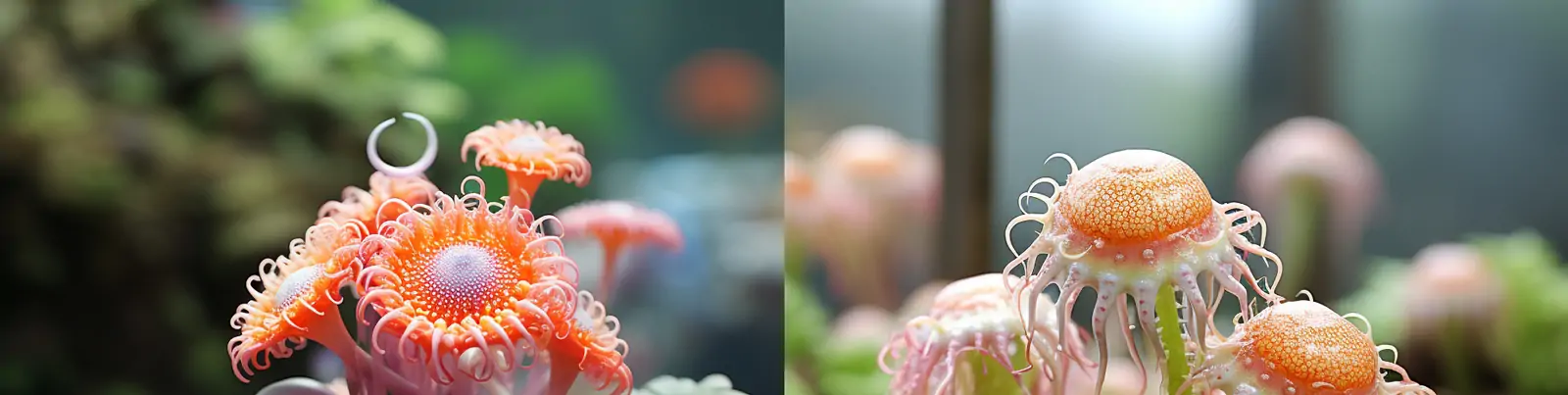 未来主义科幻外来奇怪变异植物鲜花艺术摄影海报midjourney关键词咒语分享