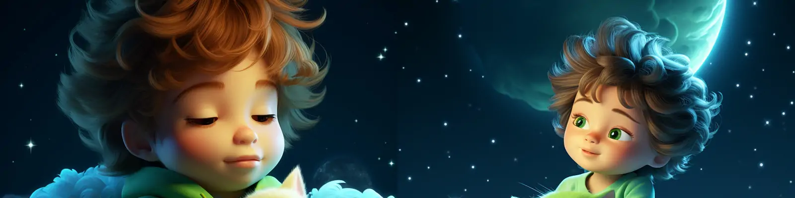 3D立体可爱动漫卡通儿童宝宝猫咪云端动画场景艺术插图海报midjourney关键词咒语分享