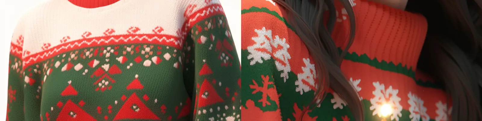 手绘3D立体动漫卡通圣诞节服装女孩人物造型粘土玩具盲盒模型midjourney关键词咒语