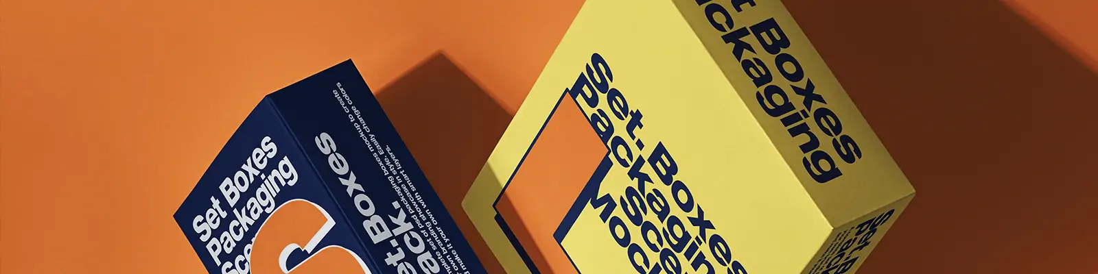 高端纸箱天地盖产品包装纸盒鞋盒VI展示贴图样机psd设计素材模版Mockup