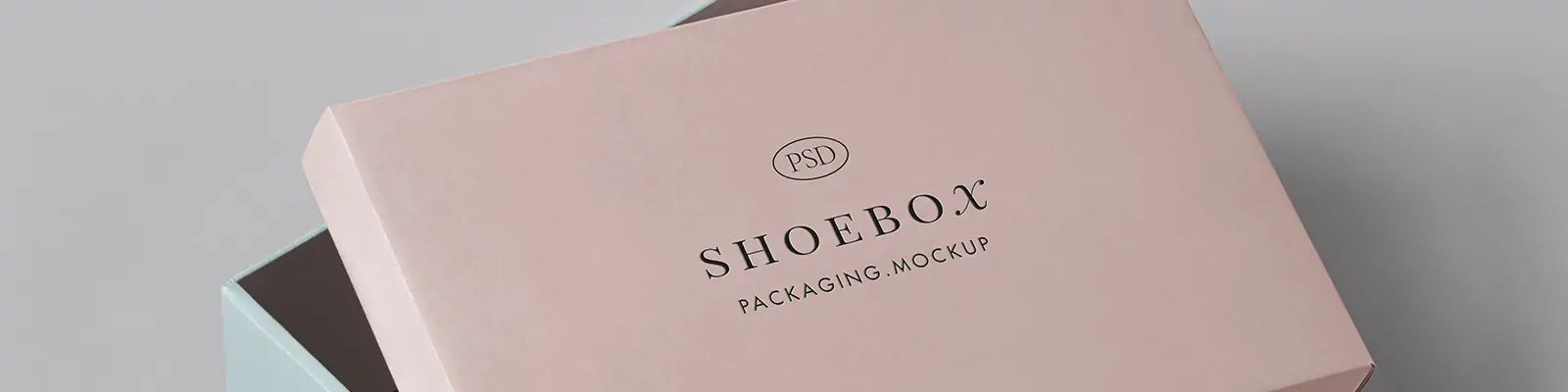 高端产品纸箱天地盖包装纸盒鞋盒VI展示贴图样机psd设计素材模版Mockup