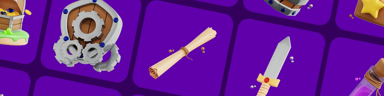 3D立体游戏资产道具工具png图标插图设计素材模版blender