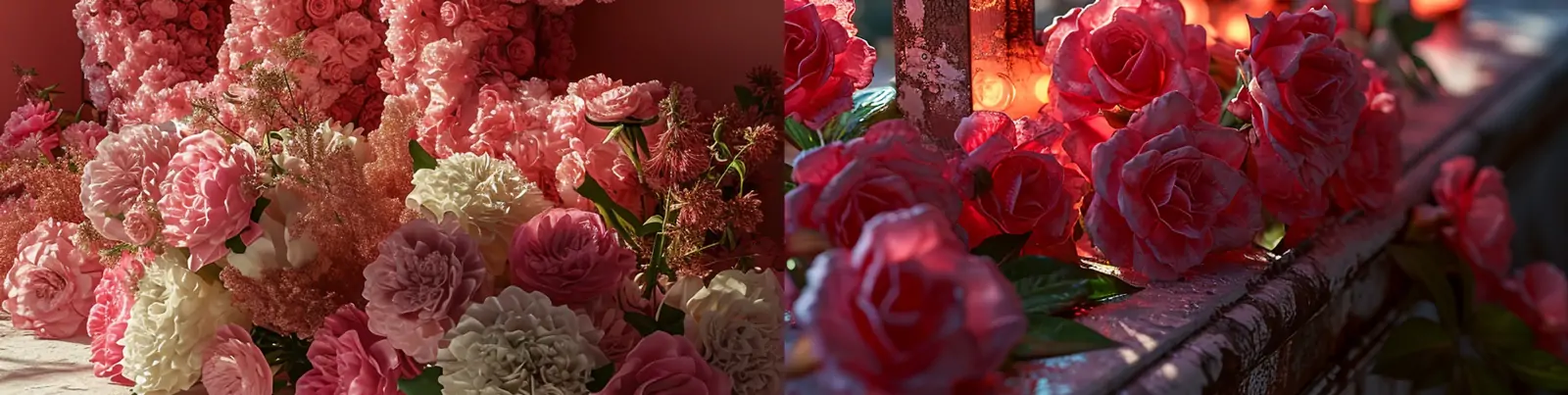 创意鲜花爱心情人节love文字婚礼求婚场景字体设计艺术海报midjourney关键词咒语