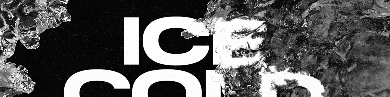 创意磨砂半透明冰冻文字特效展示样机贴图psd分层设计素材模版Mockup