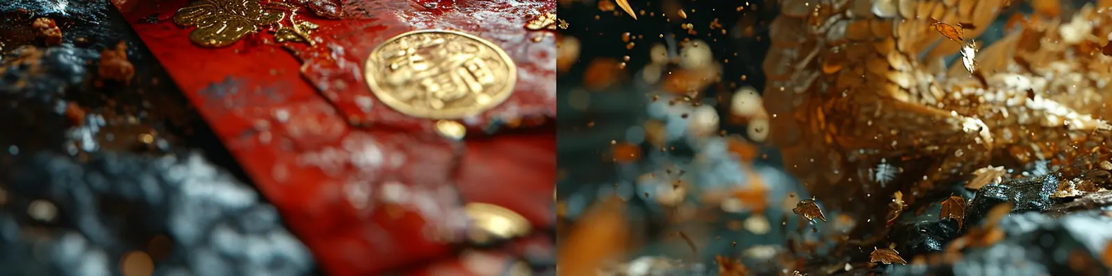 极简主义2024龙年新年春节金属锡箔金中国龙逼真立体模型海报midjourney关键词咒语