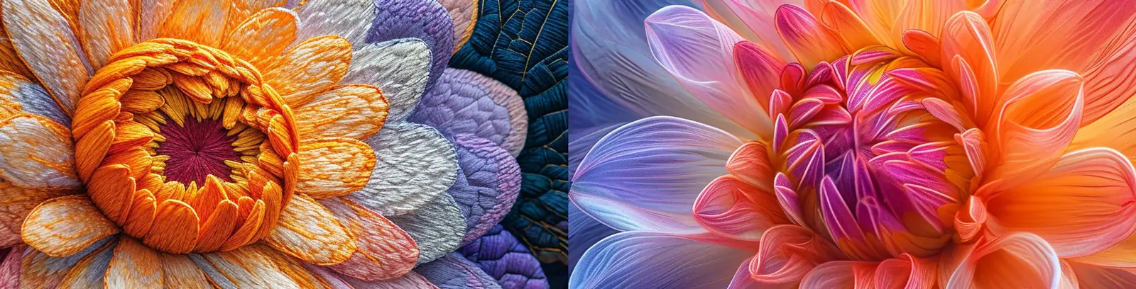 复古针织刺绣半透明菊花多肉超现实花瓣艺术手工艺品摄影海报midjourney关键词咒语