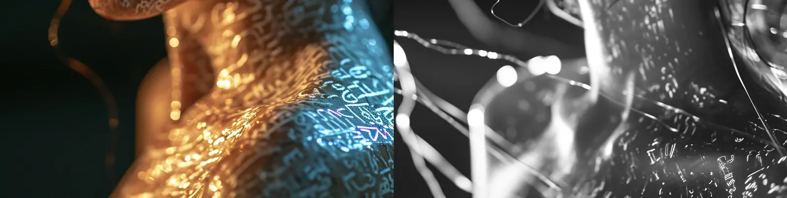 创意电致发光线女孩肖像脸部图案特写艺术摄影海报midjourney关键词咒语