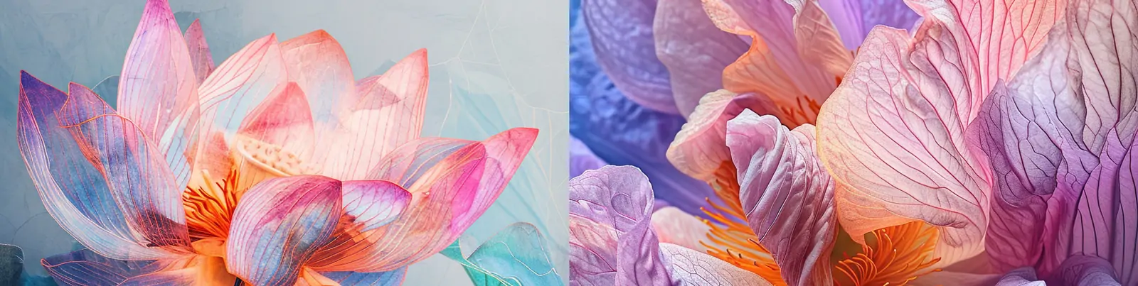 复古针织刺绣半透明莲花荷花超现实花瓣艺术手工艺品摄影海报midjourney关键词咒语