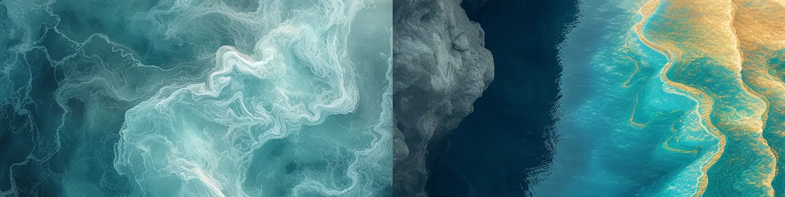 超现实主义自然海洋湖泊光效场景鸟瞰图抽象艺术海报背景midjourney关键词咒语