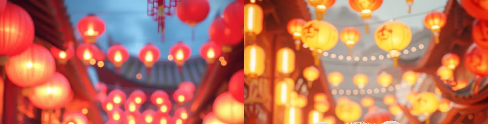 3D立体可爱卡通2024中国风新年龙年红色喜庆场景插图海报midjourney关键词咒语