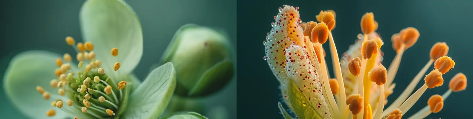创意鲜花植物花蕊微距镜头自然视觉艺术摄影海报midjourney关键词咒语分享