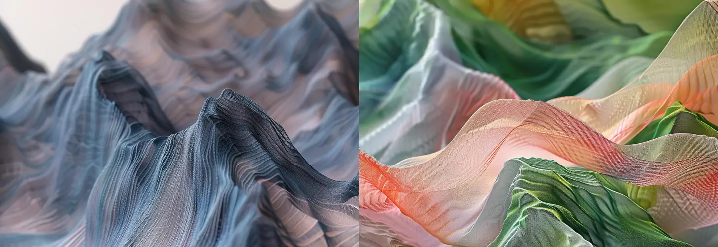 流动的山体形状布料midjourney关键词提示词咒语