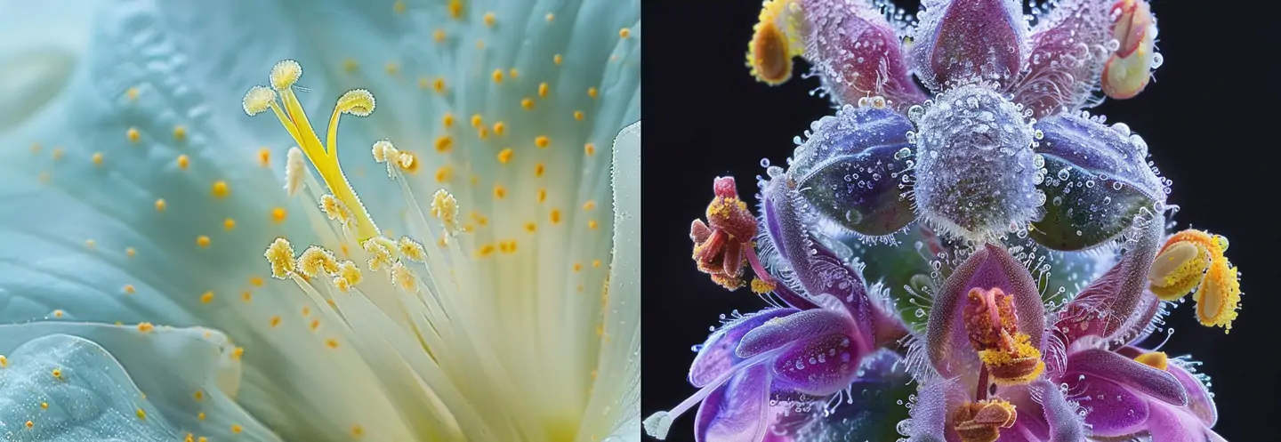 鲜花百合植物花蕊特写midjourney关键词提示词咒语