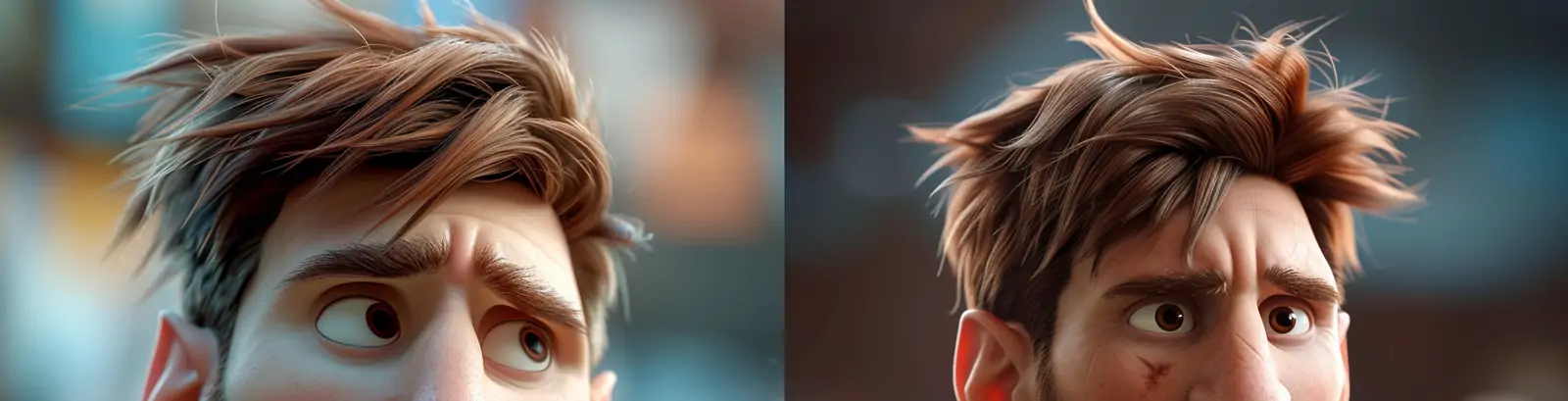 创意3D立体可爱卡通皮克斯人物阿根廷足球梅西肖像特写插图海报midjourney关键词咒语