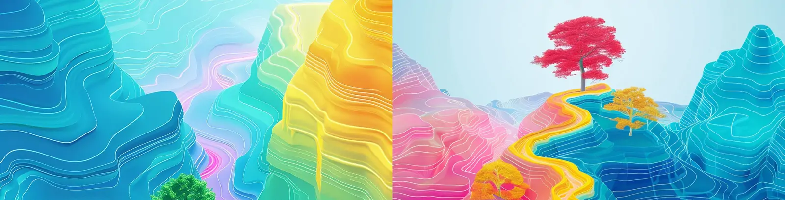 极简主义中国风自然山水风景线条曲线纹理图案海报背景midjourney关键词咒语